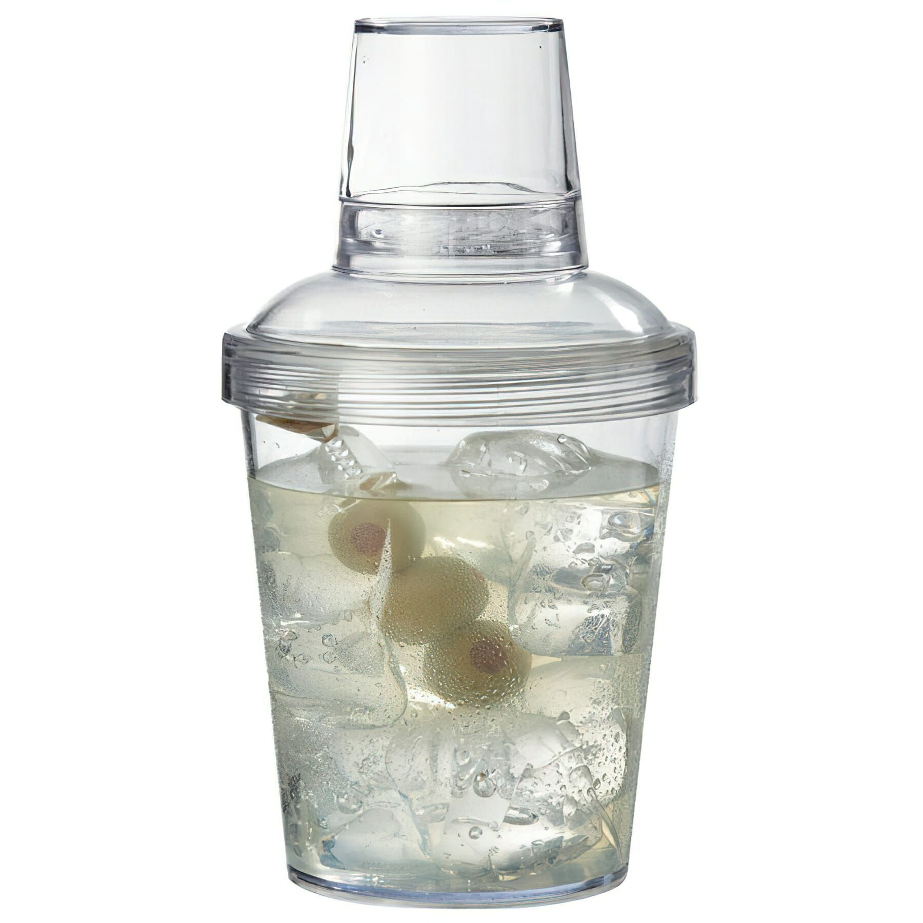 Get Enterprises Inc Styrene Acrylonitrile Clear 3 Piece Shaker Set, 20 Ounce -- 24 Per Case