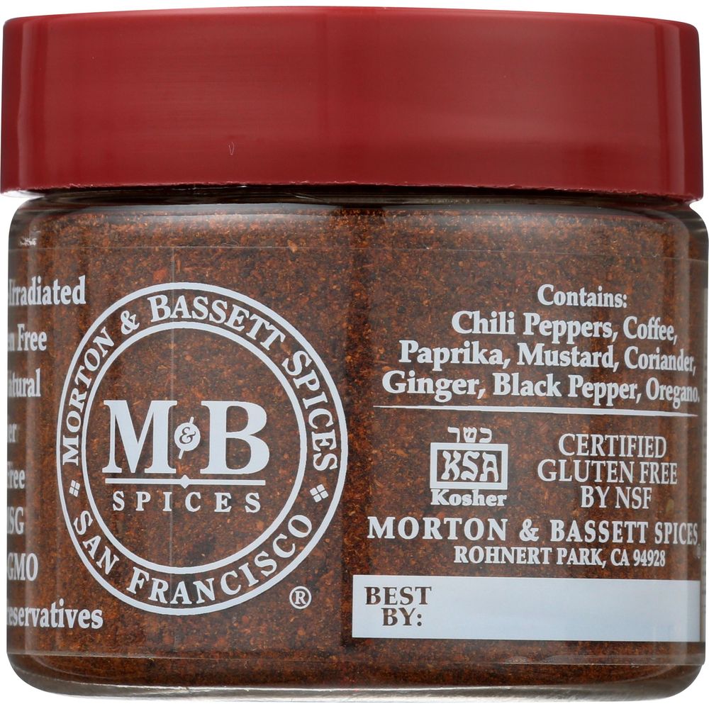 Morton and Bassett Espresso Rub Seasoning, 0.9 Ounce -- 3 per case