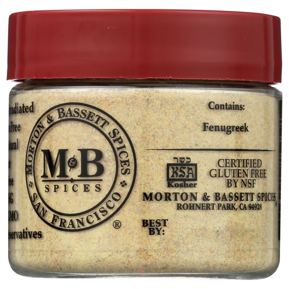 Morton & Bassett Fenugreek Seasoning, 1.6 Ounce -- 3 Per Case