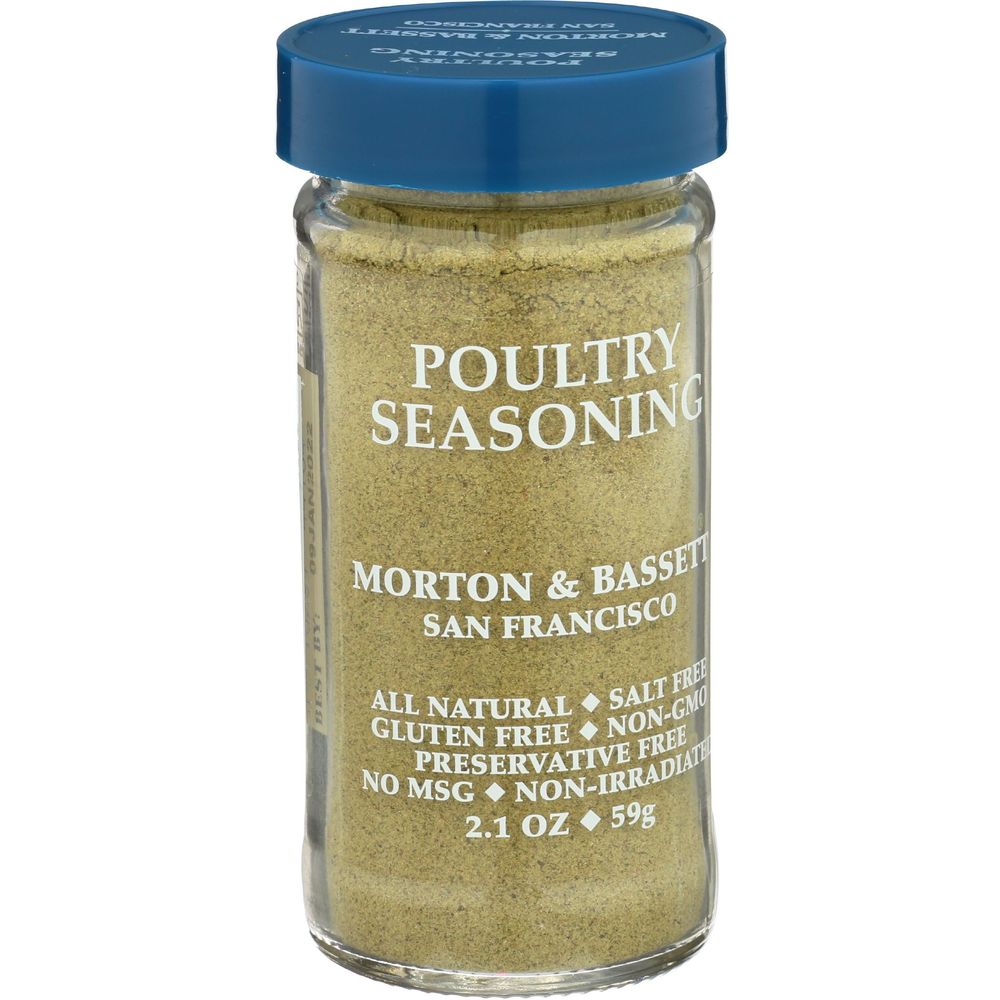Morton and Bassett Poultry Seasoning, 2.1 Ounce -- 3 per case