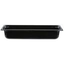 Vollrath Plastic Black High Temperature Food Pan -- 3 per case.