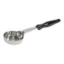 Vollrath 6433520 Heavy-Duty Stainless Steel Antimicrobial One-Piece Solid Round Spoodle with Black Nylon Handle, 5 Ounce Capacity