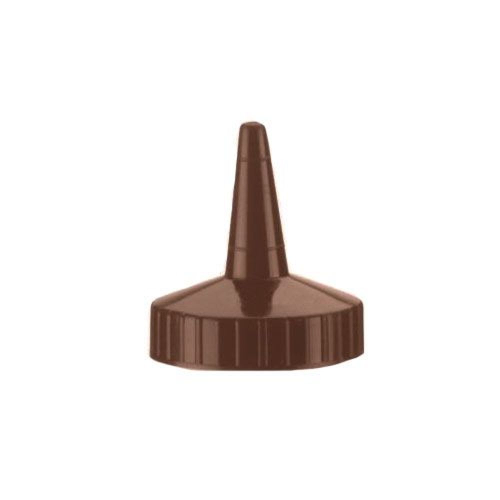 Vollrath 4913-01 Traex Brown Single Tip Replacement Cap For Wide Mouth Squeeze Dispenser