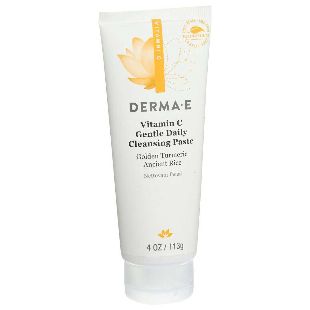 Derma E Vitamin C Gentle Daily Cleansing Paste, 4 Ounce