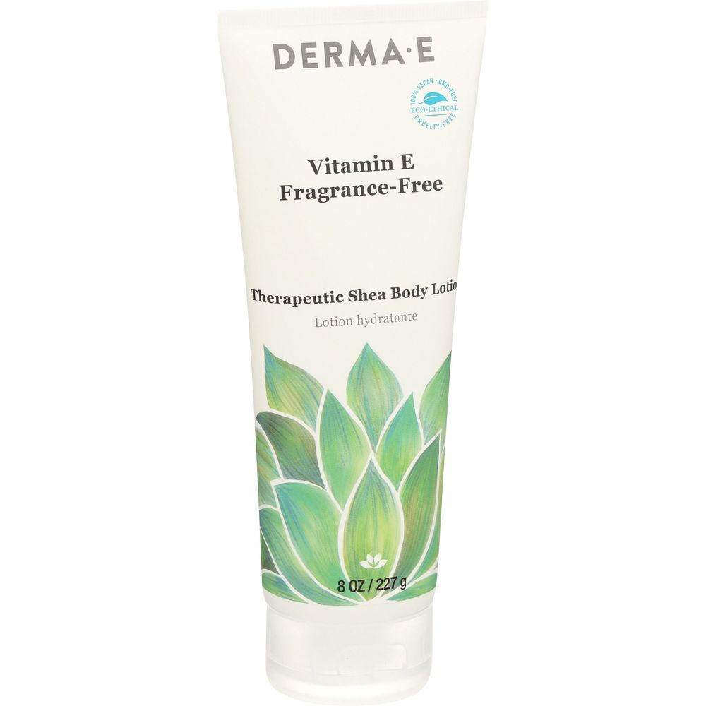 Derma E Vitamin E Fragrance Free Body Lotion, 8 Fluid Ounce