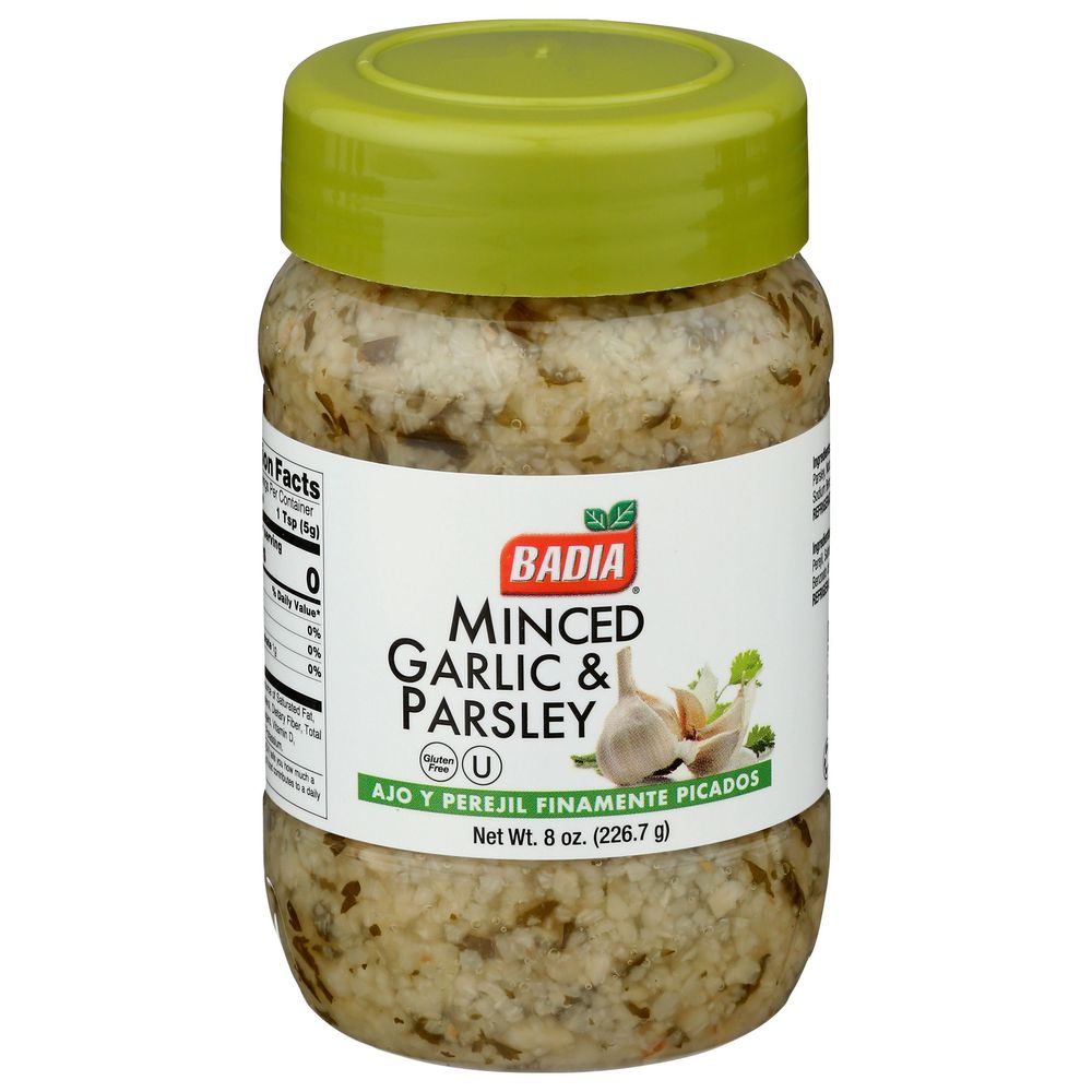 Badia Minced Garlic and Parsley Spice, 8 Ounce -- 12 per case