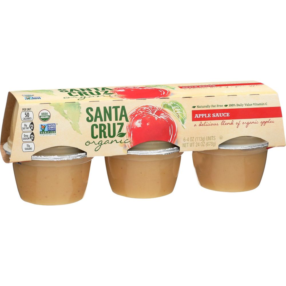 Santa Cruz Organic Apple Sauce, 24 Ounce -- 6 per case