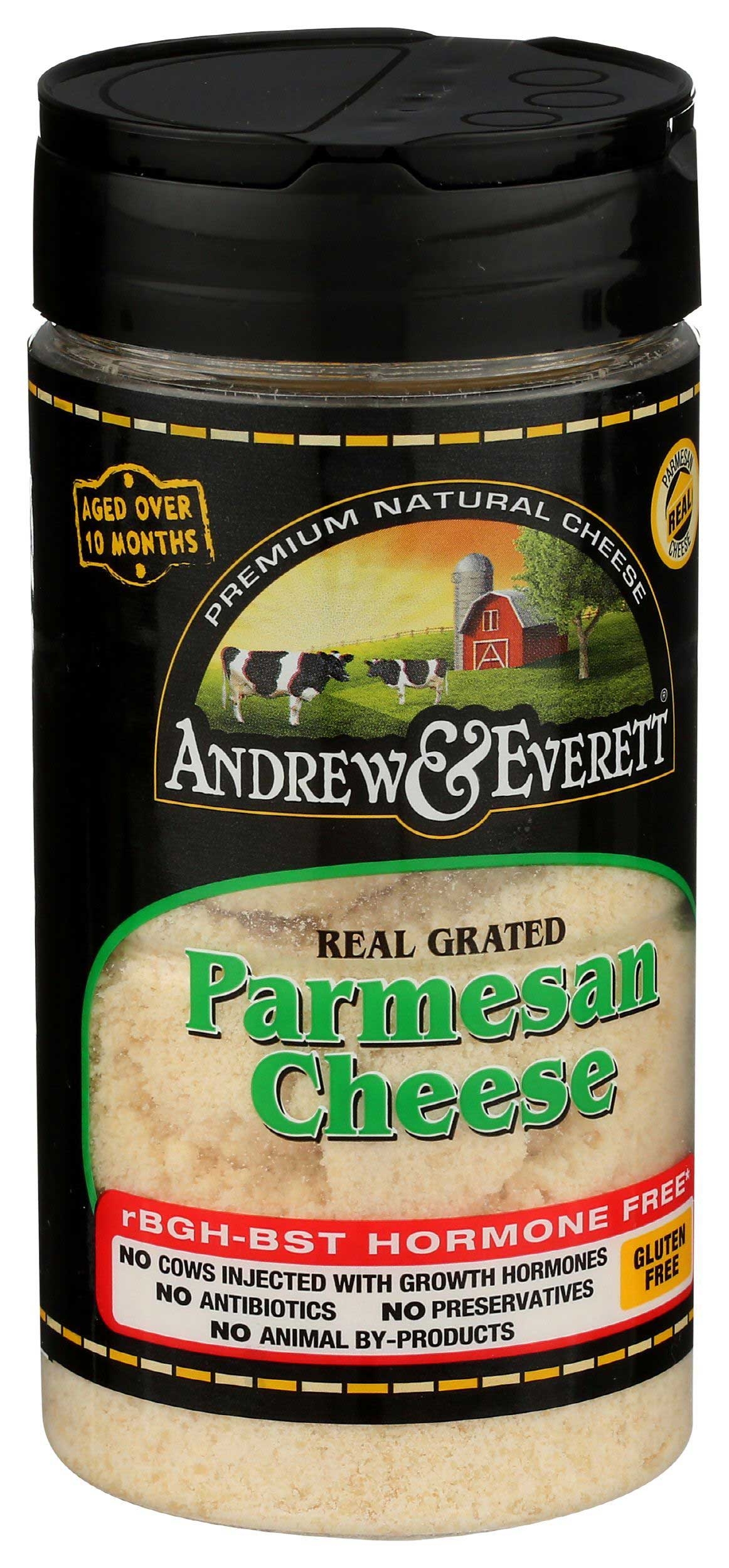 Andrew and Everett Grated Parmesan Cheese, 7 Ounce -- 6 per case