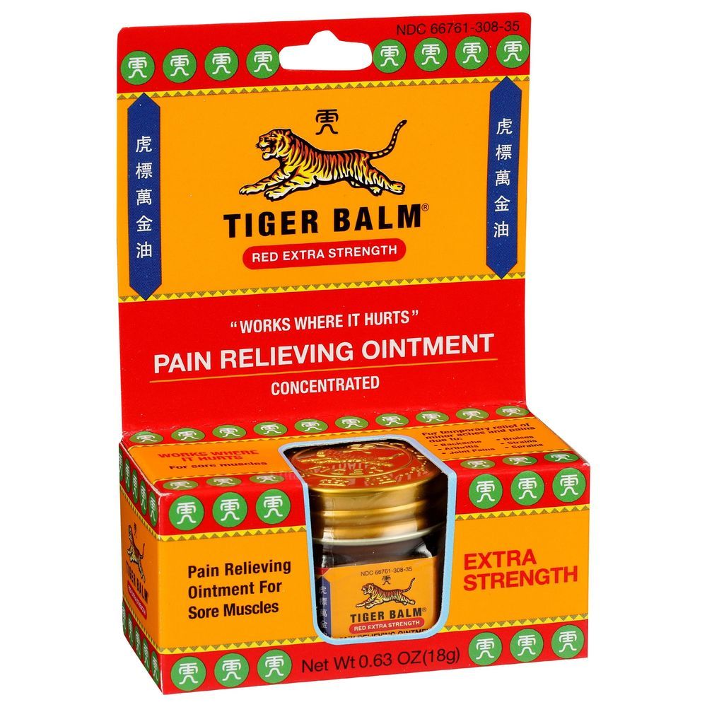 Tiger Balm Red Extra Strength Pain Relieving Ointment, 0.63 Ounce -- 6 Per Case