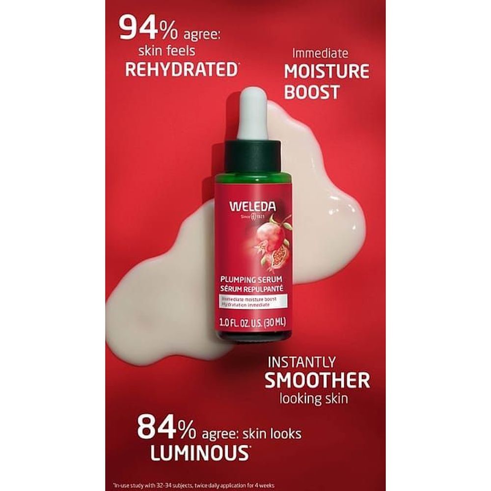 Weleda Pomegranate and Maca Peptides Plumping Serum, 1 Fluid Ounce