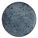 Syracuse Chin Continental White Shabby Chic Blue Stone Coupe Plate, 11 inch -- 6 per case.