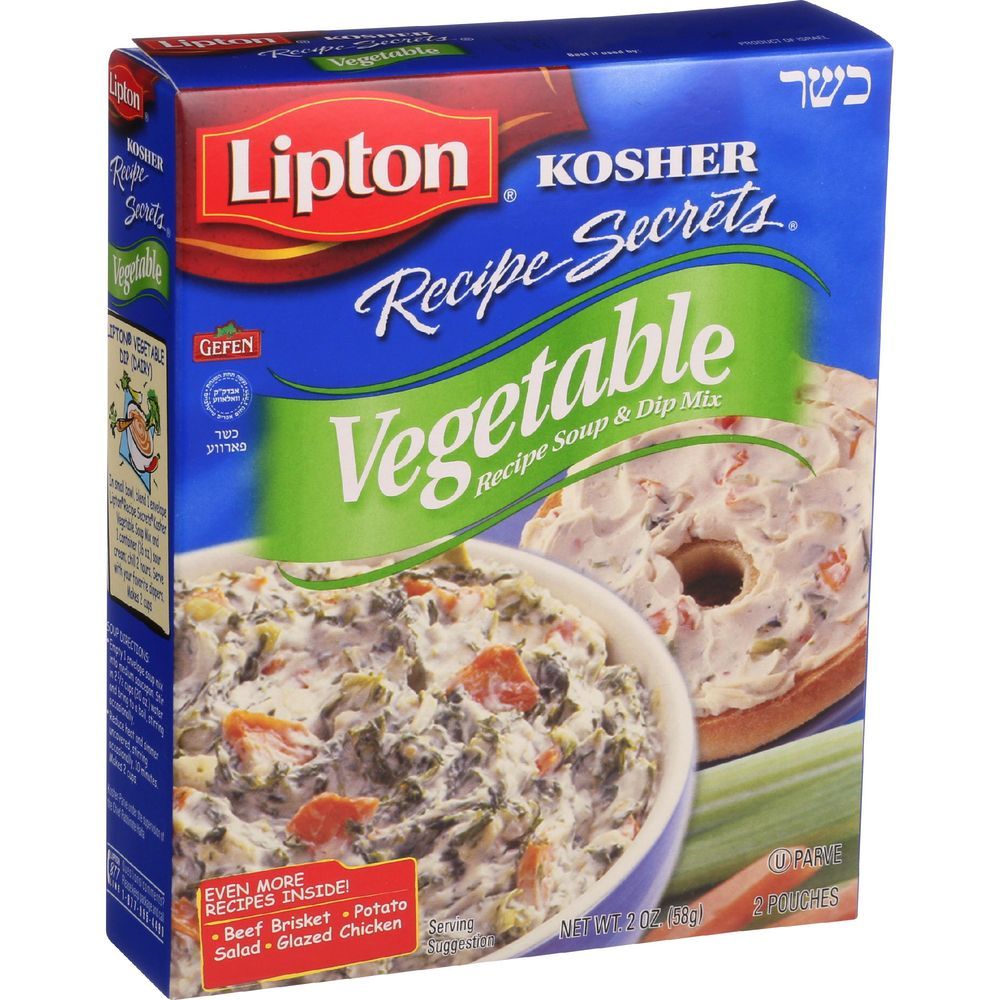 Lipton Kosher Recipe Secrets Vegetable Soup And Dip Mix, 2 Ounce -- 12 Per Case