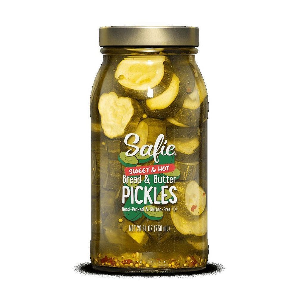 Safie Sweet And Hot Bread And Butter Pickles, 26 Ounce -- 6 Per Case
