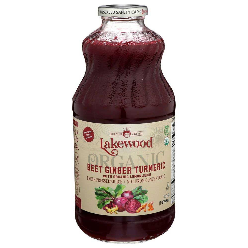 Lakewood Organic Beet Ginger Turmeric Juice, 32 Ounce -- 6 per case