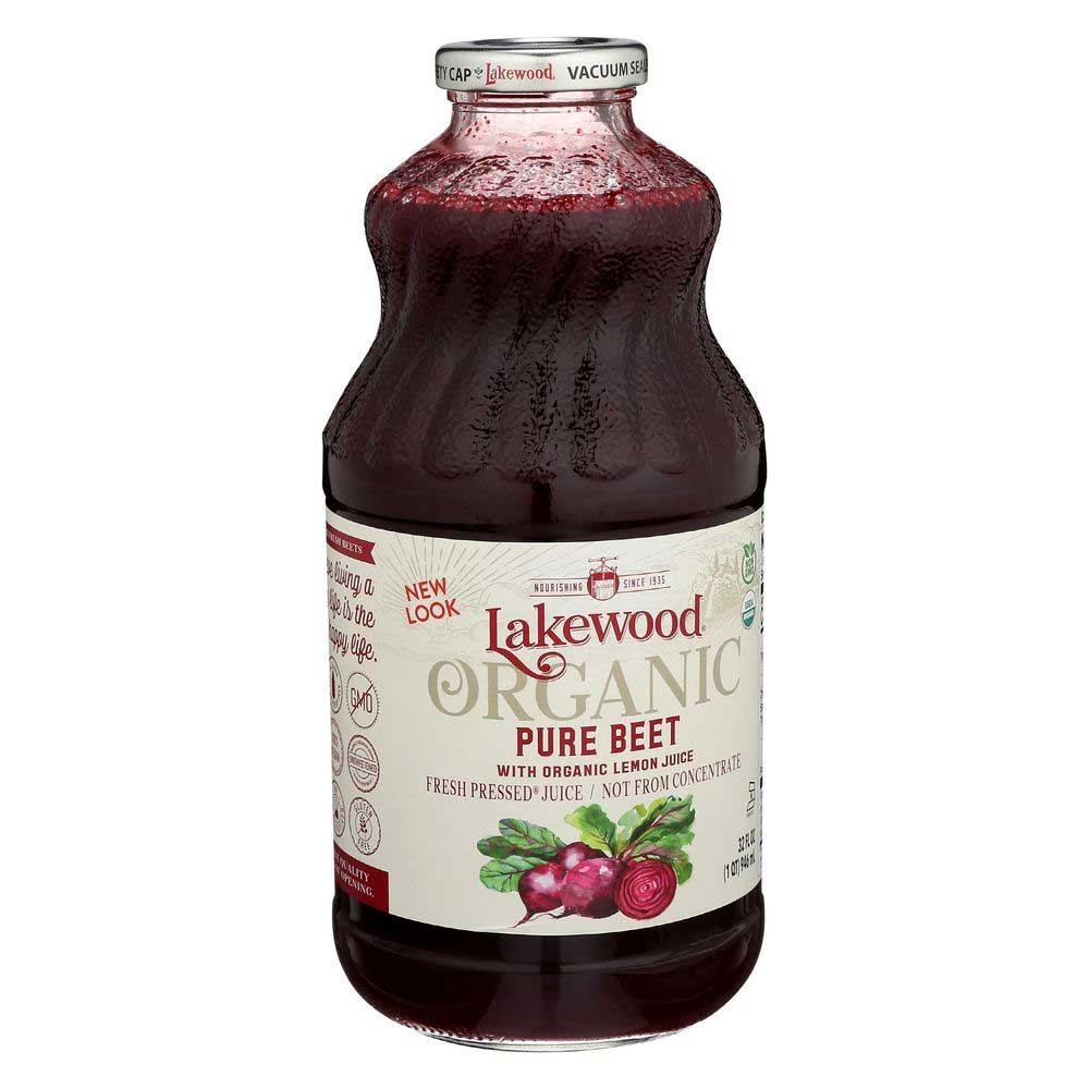 Lakewood Organic Pure Beet Juice, 32 Fluid Ounce -- 6 per case