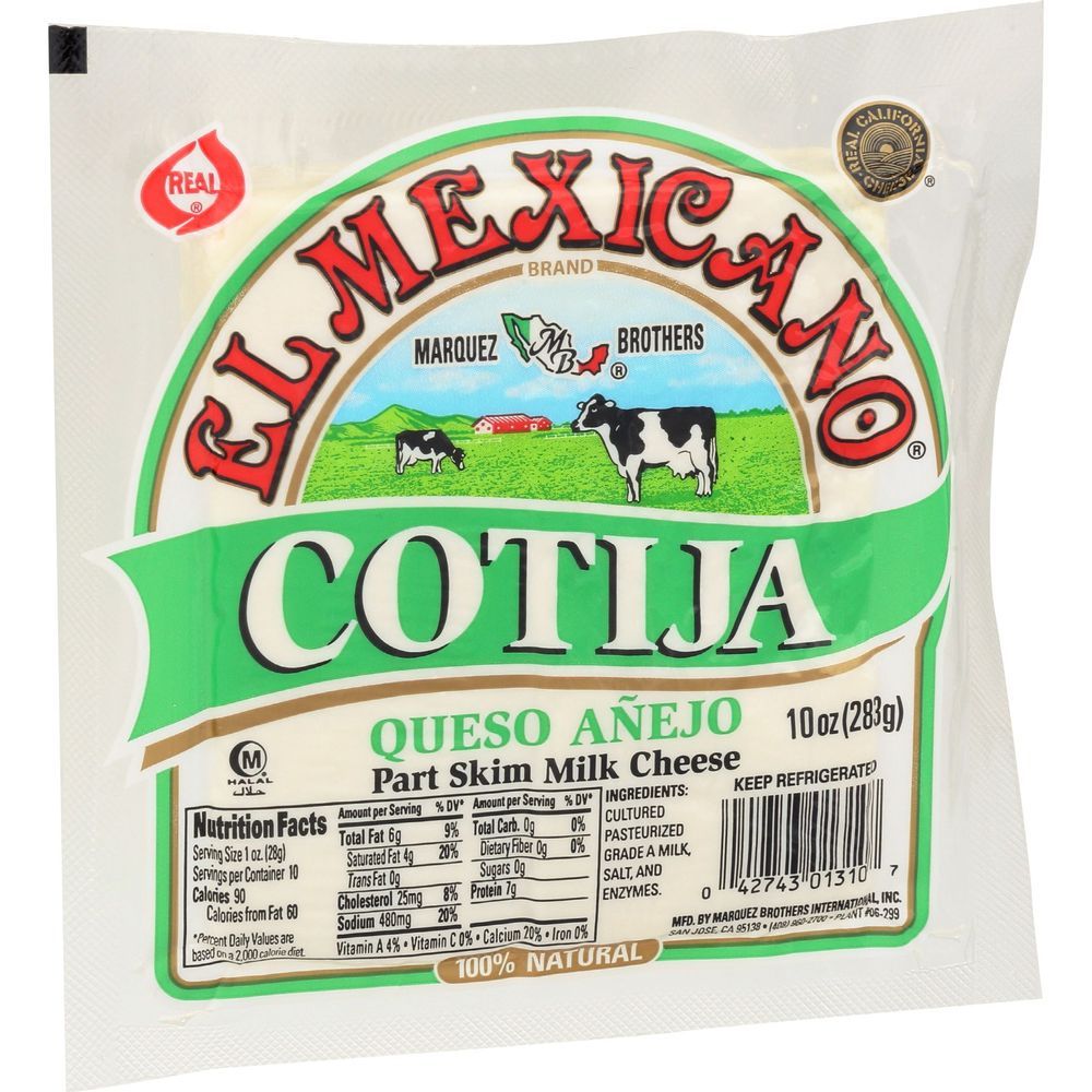 El Mexicano Queso Cotija Cheese, 10 Ounce -- 12 Per Case
