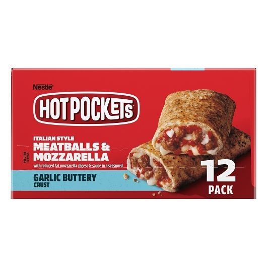 Hot Pockets 4.5 Ounce Meatball and Mozzarella, 12 count per pack -- 4 per case.