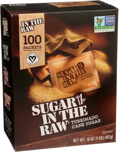 In The Raw Natural Turbinado Cane Sugar, 100 count per pack -- 8 per case