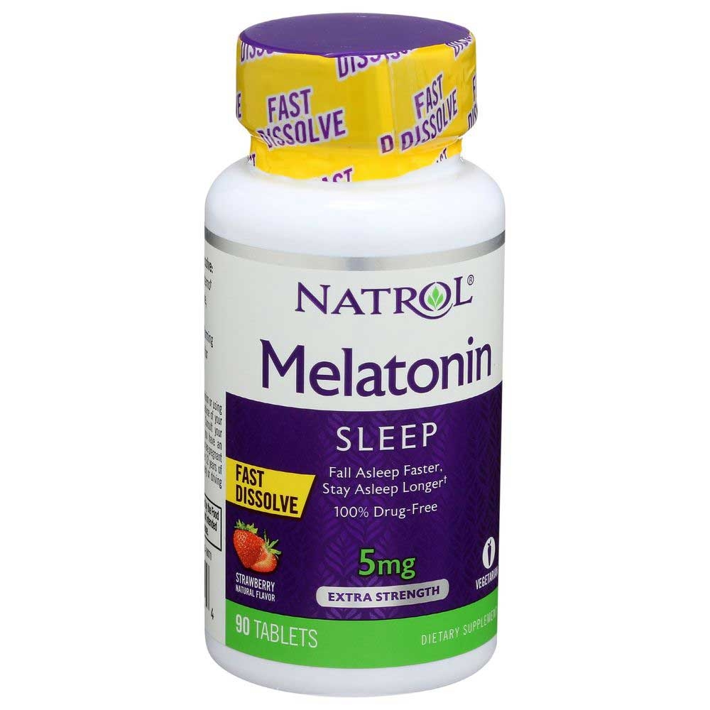 Natrol Melatonin 5mg Sleep Aid Fast Dissolving Tablet - 90 count per pack