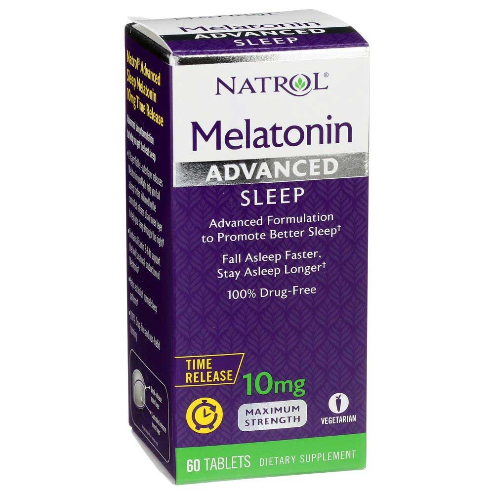 Natrol Melatonin Advanced Sleep Time Release 10mg Tablet - 60 count per pack