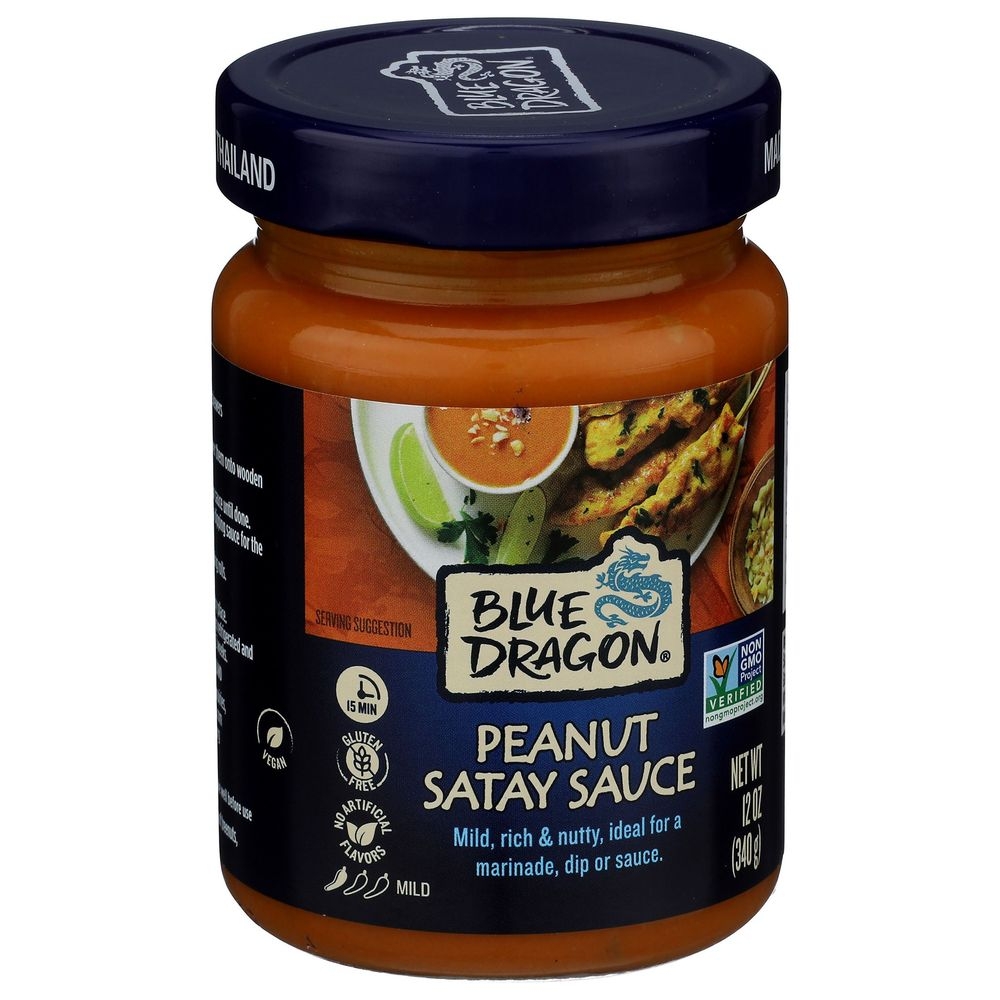 Blue Dragon Peanut Satay Sauce, 12 Fluid Ounce -- 6 per case