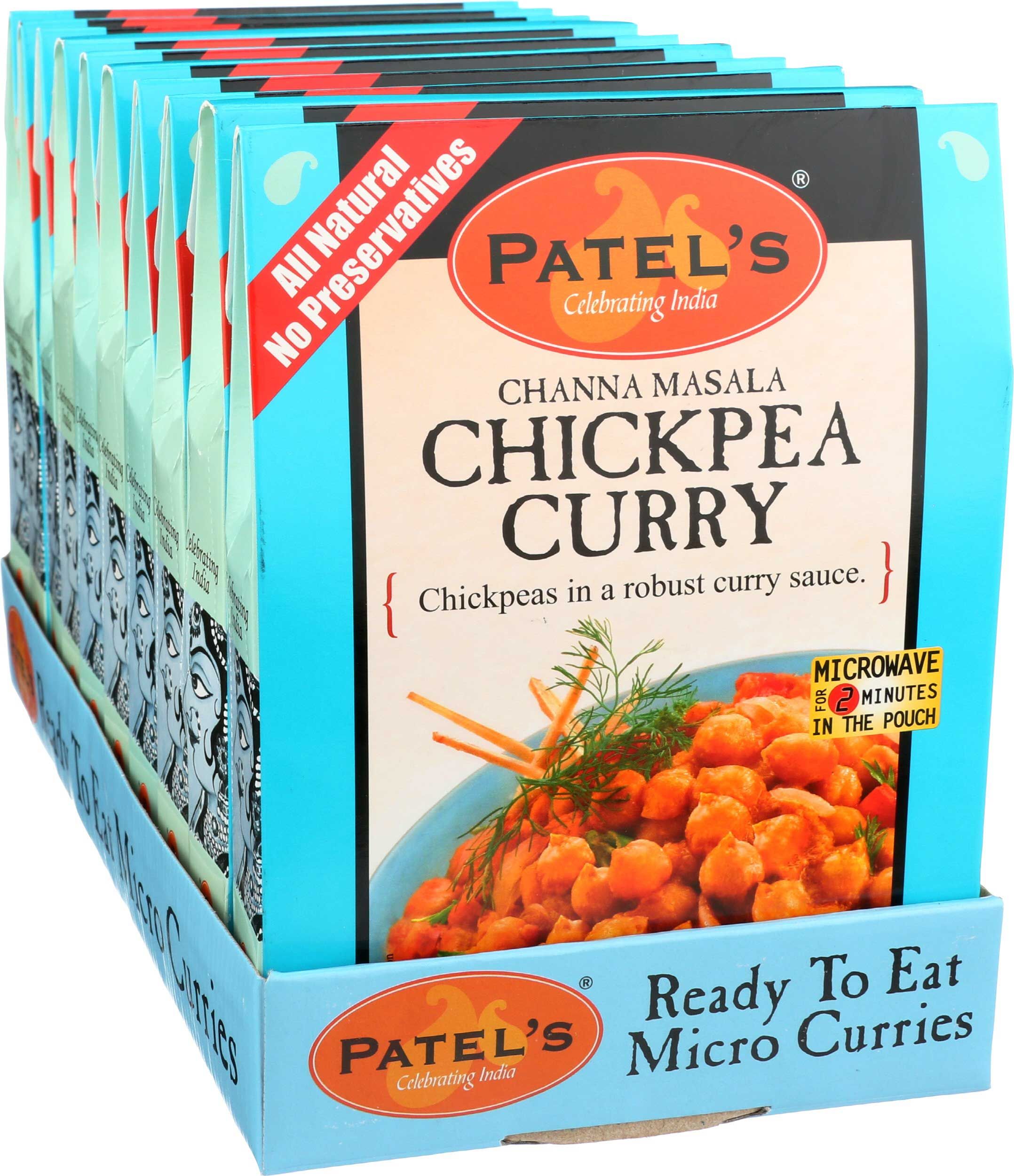Patel's Tomato And Chickpea Curry Sauce Mix, 9.9 Ounce -- 10 Per Case