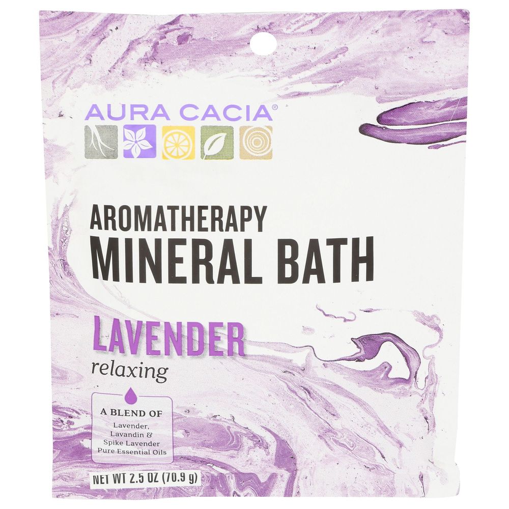 Aura Cacia Relaxing Lavender Mineral Bath, 2.5 Ounce -- 6 per case
