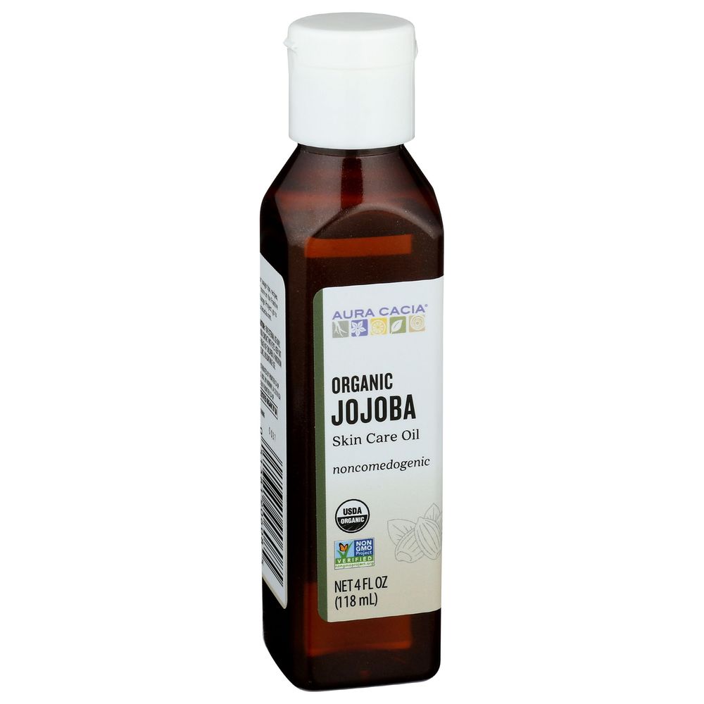 Aura Cacia Organic Jojoba Skin Care Oil, 4 Ounce