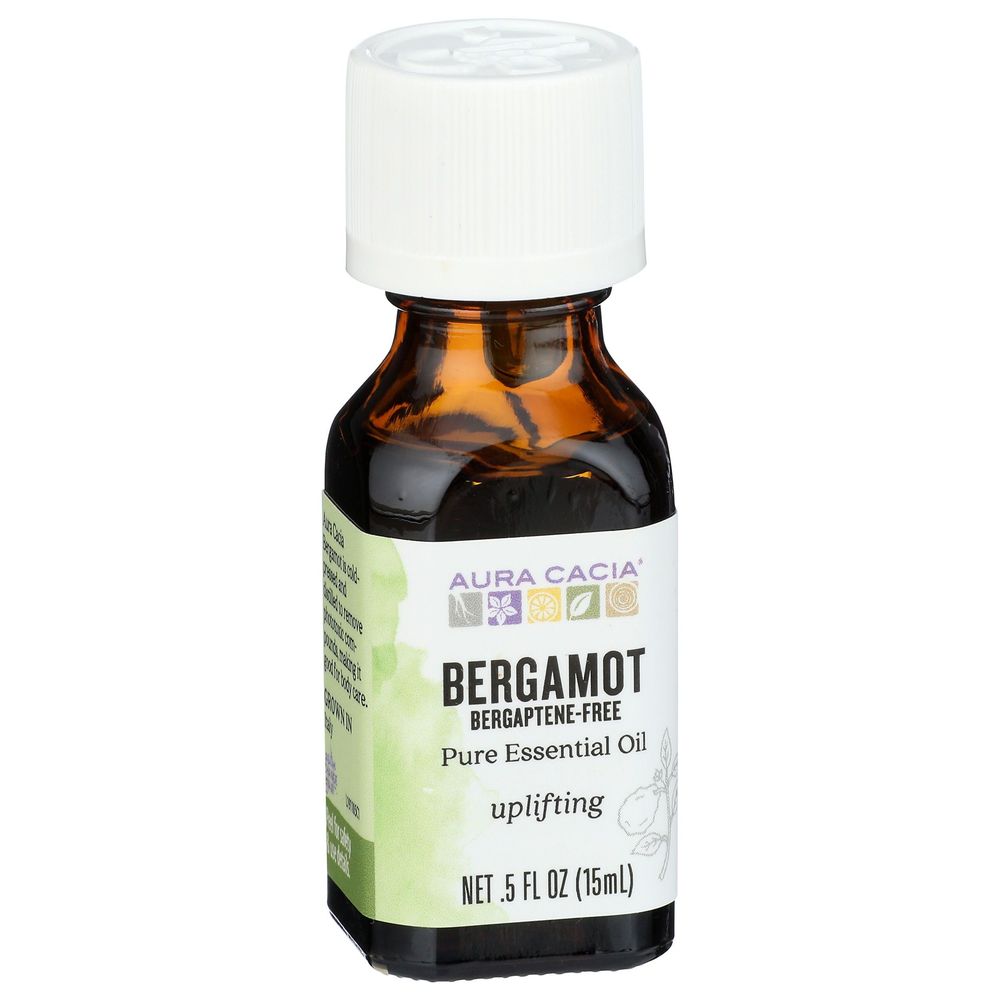 Aura Cacia Pure Bergamot Essential Oil, 0.5 Ounce