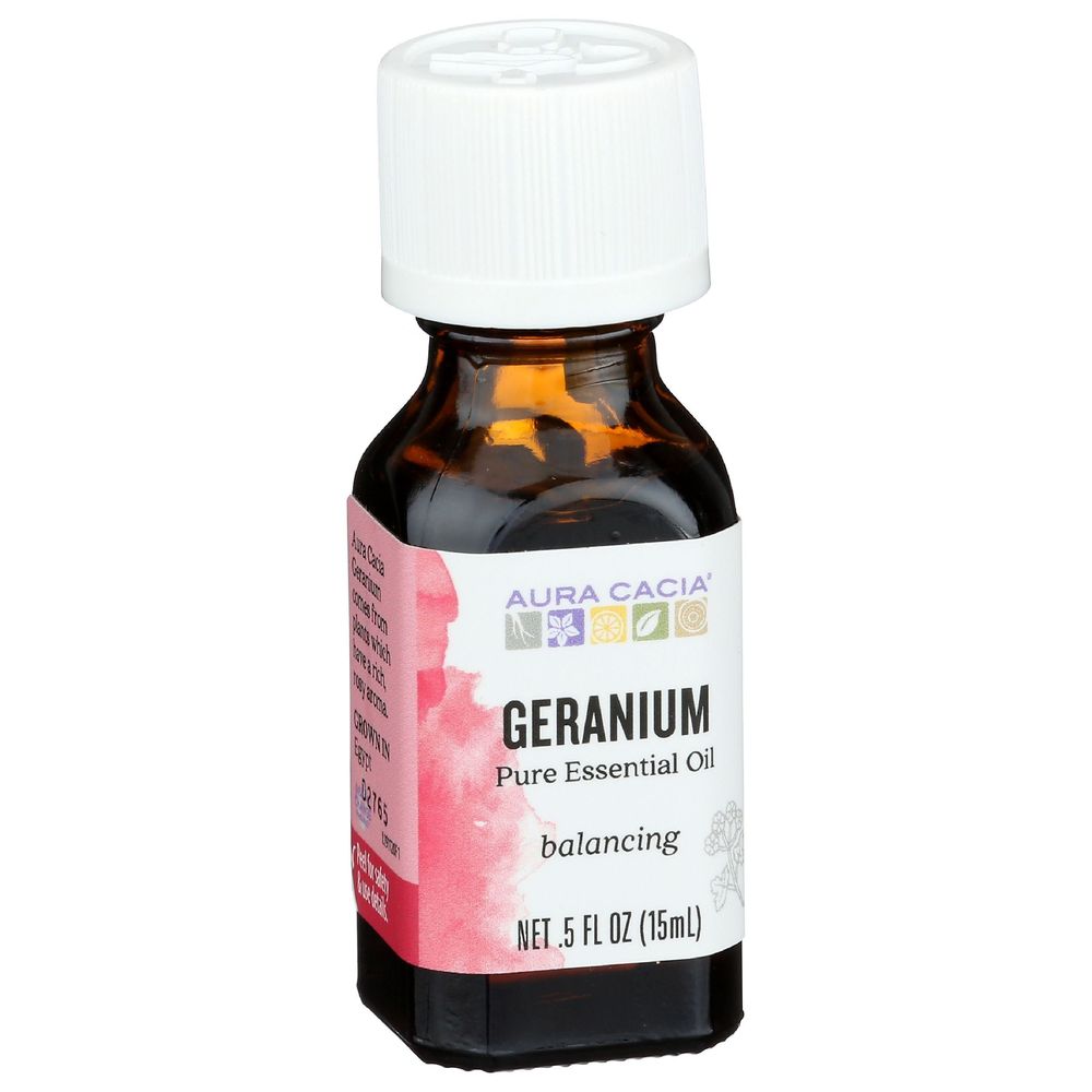 Aura Cacia Geranium Essential Oil, 0.5 Ounce