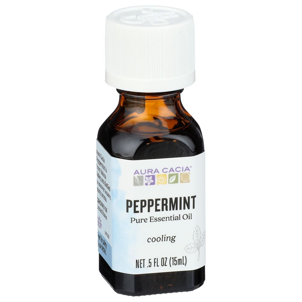 Aura Cacia Peppermint Essential Oil, 0.5 Ounce