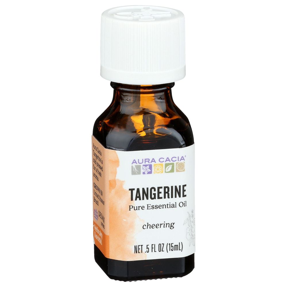 Aura Cacia Tangerine Essential Oil, 0.5 Ounce
