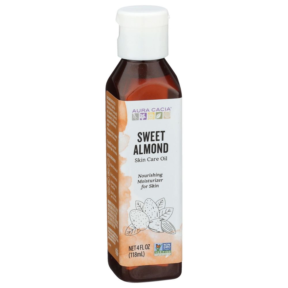 Aura Cacia Sweet Almond Skin Care Oil, 4 Ounce