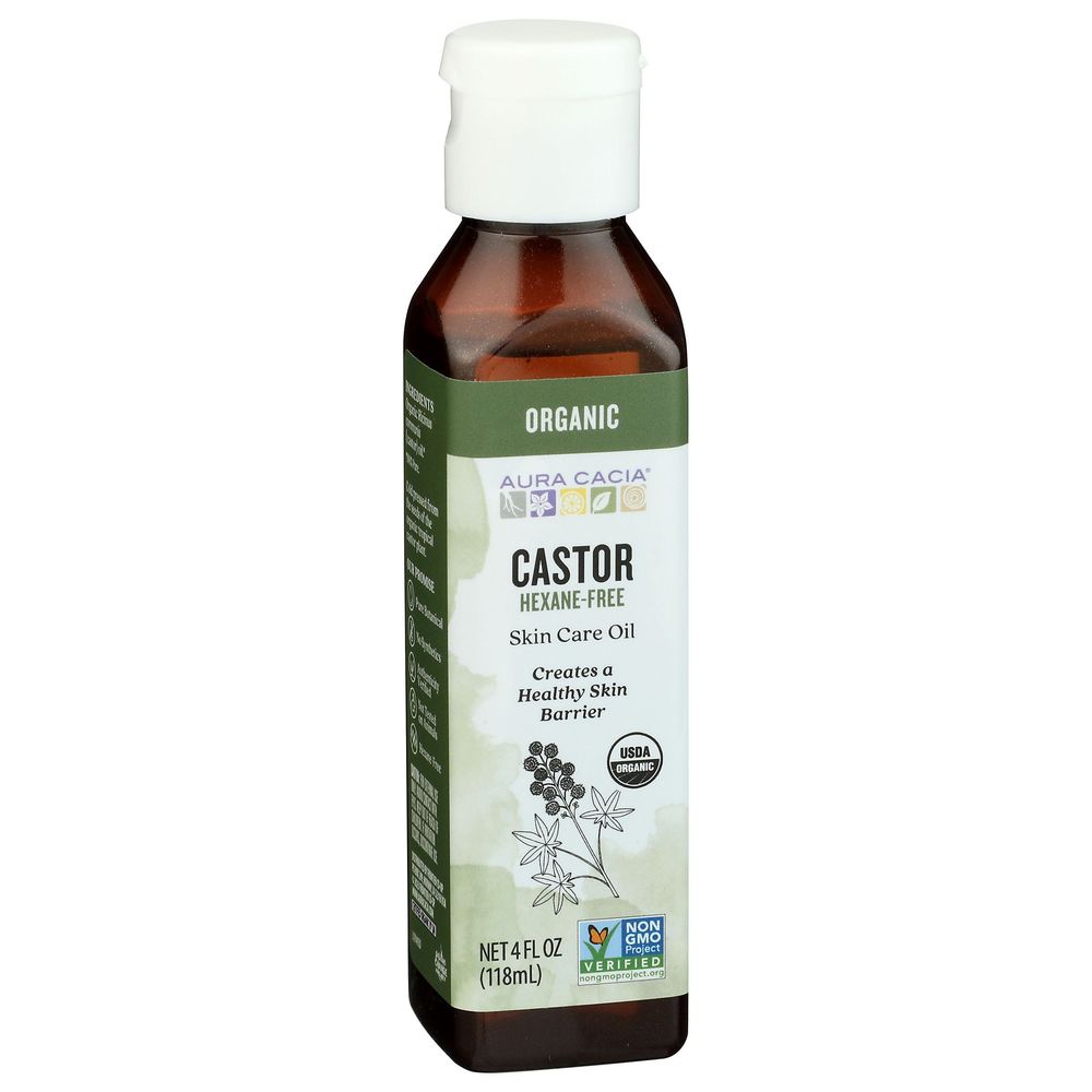 Aura Cacia Organic Castor Oil, 4 Ounce -- 3 per case