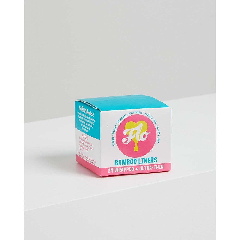 Flo Organic Ultra Thin Bamboo Daily Panty Liner, 24 Count -- 12 Per Case