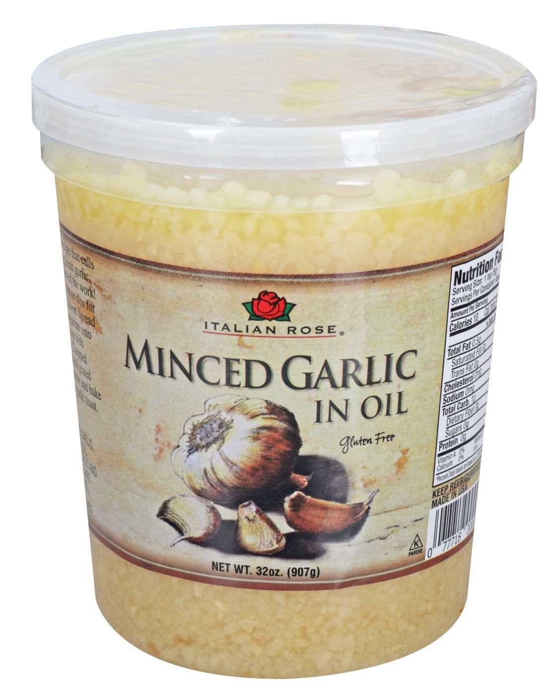 Italian Rose Minced Garlic in Oil, 32 Ounce -- 6 per case
