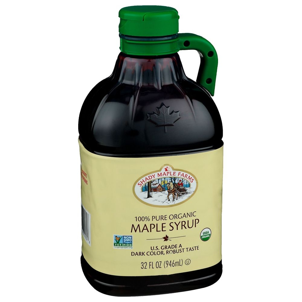 Shady Maple Farms Organic Dark Color Robust Taste Maple Syrup, 32 Ounce -- 6 per case