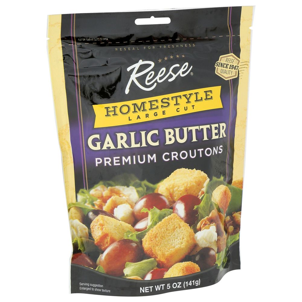 Reese Homestyle Garlic Butter Croutons, 5 Ounce -- 12 per case
