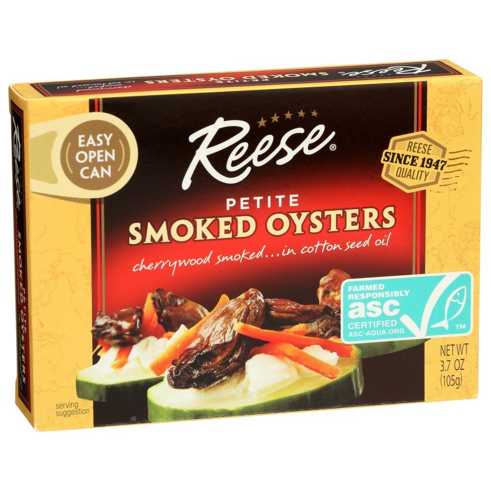 Reese Petite Smoked Oyster, 3.7 Ounce -- 10 Per Case