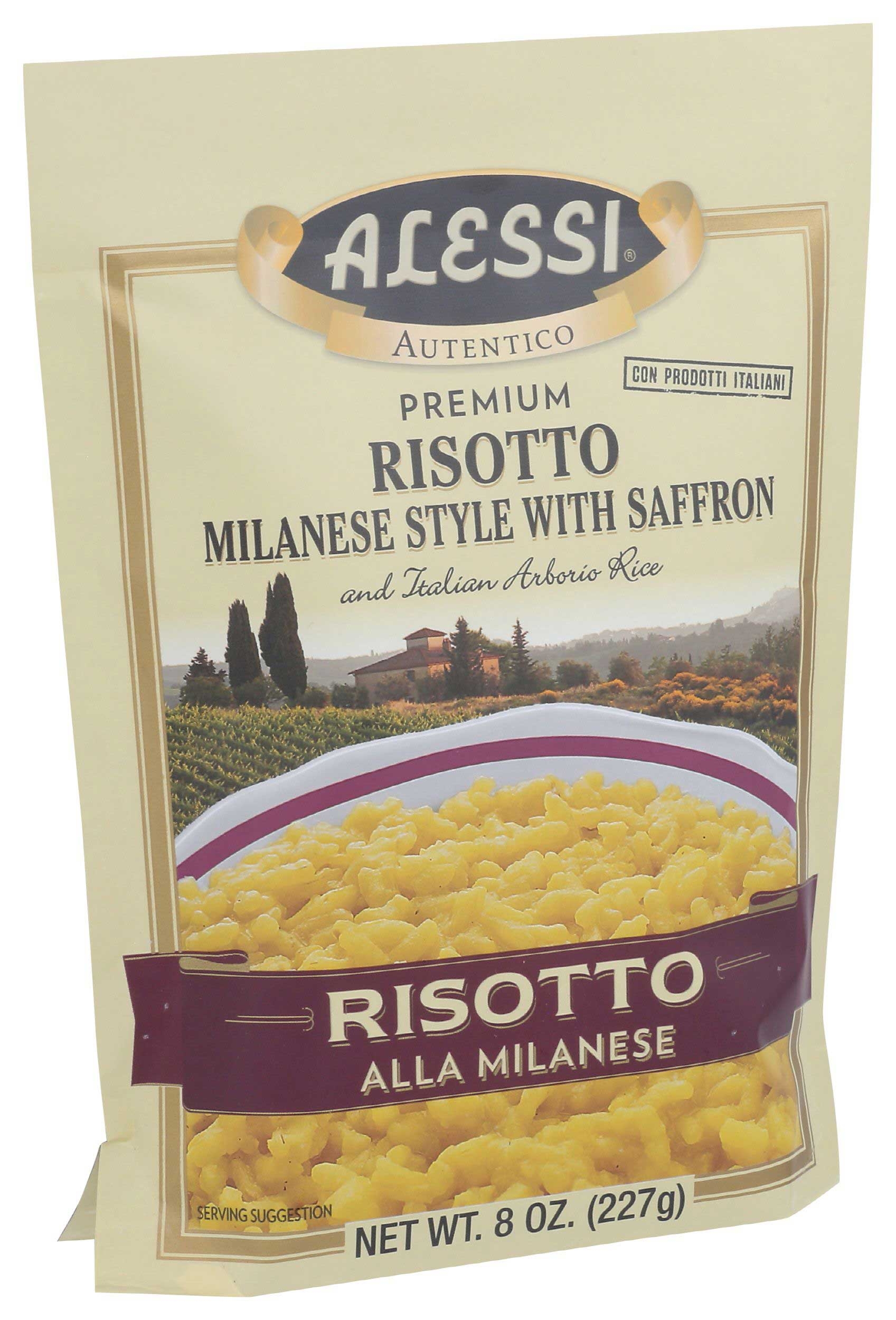 Alessi Milanese Style Risotto with Saffron, 8 Ounce -- 6 per case