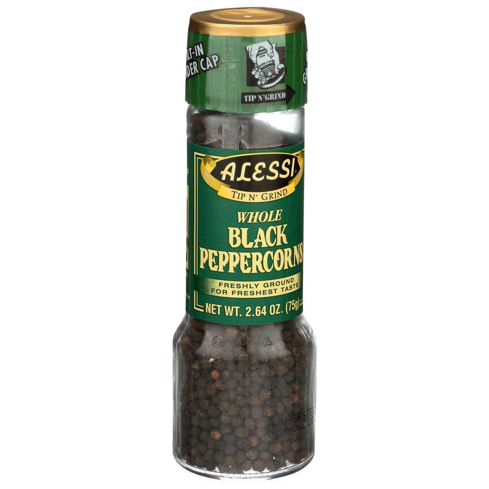 Alessi Large Black Peppercorn Grinder, 2.64 Ounce -- 6 Per Case