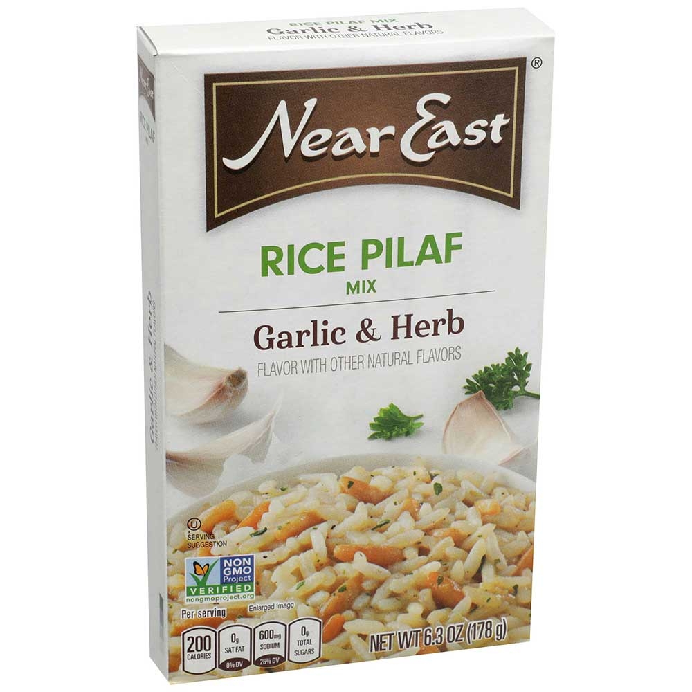 Near East Garlic and Herb Rice Pilaf Mix, 6.3 Ounce -- 12 per case