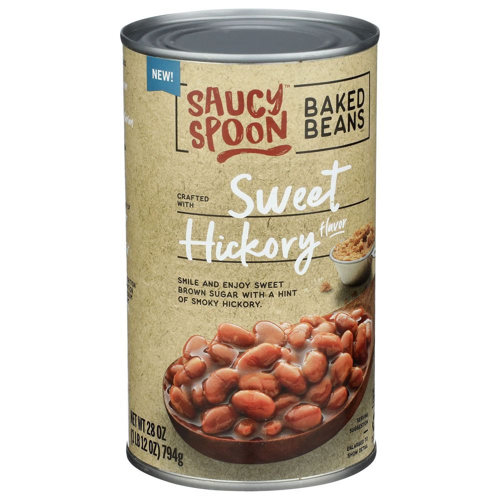 Saucy Spoon Sweet Hickory Flavor Baked Beans, 28 Ounce -- 12 Per Case