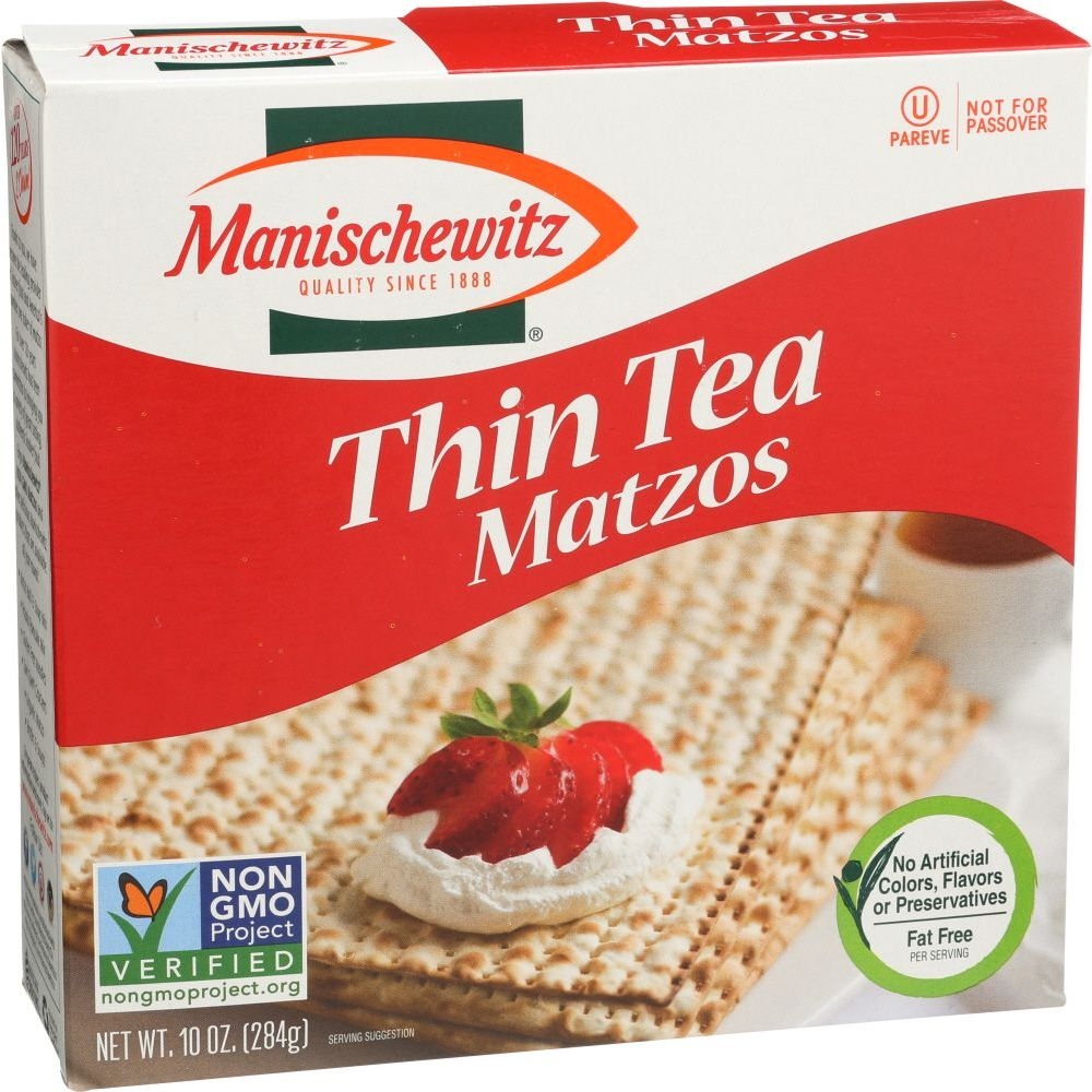 Manischewitz Thin Tea Matzos, 10 Ounce -- 12 per case