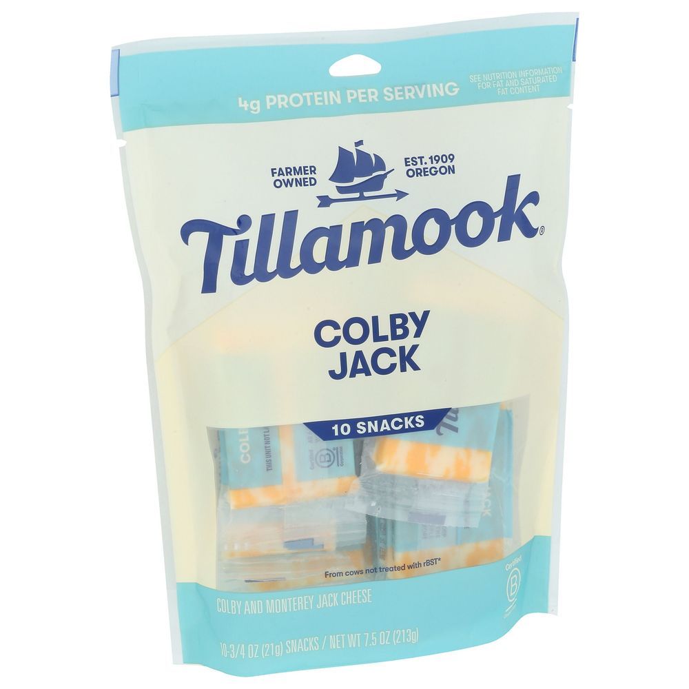 Tillamook Colby Jack Cheese Snack, 7.5 Ounce -- 12 Per Case