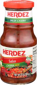 Herdez Casera Hot Salsa, 16 Ounce -- 6 per case