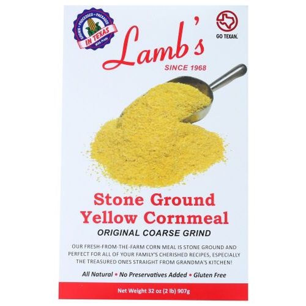 Lamb's Stone Ground Yellow Cornmeal, 32 Ounce -- 6 Per Case