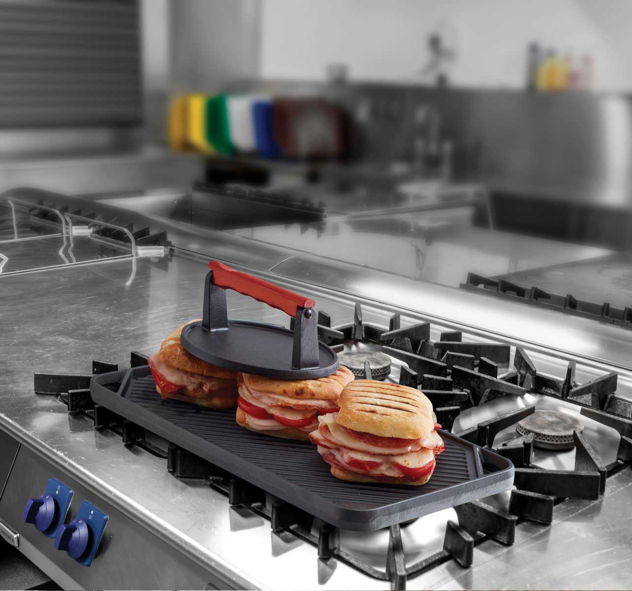 Chef-Master Pre-Seasoned Reversible Cast Iron Griddle