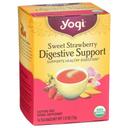 Yogi Organic Sweet Strawberry Digestive Support Tea, 16 tea bags -- 6 per case