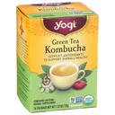 Yogi Organic Kombucha Herbal Supplement Green Tea, 16 tea bags -- 6 per case